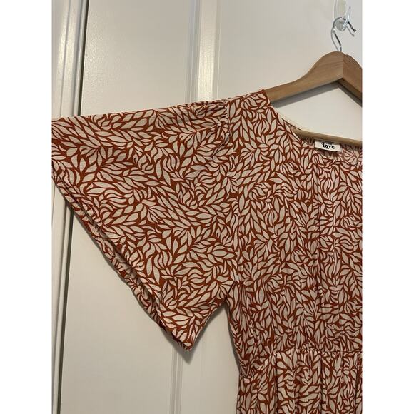 Made with Love Modest Maxi Midi Dress Size M Long Flowy Floral Boho Cottage Core - Picture 5 of 11